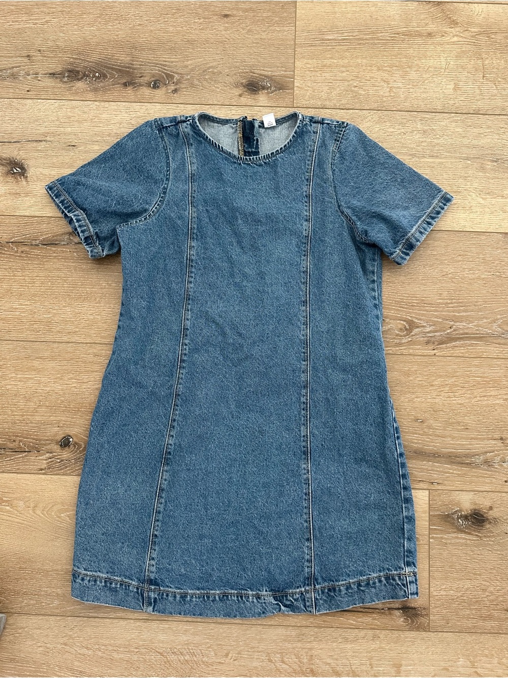 Old Navy Denim Mini Dress Medium Blue Cotton